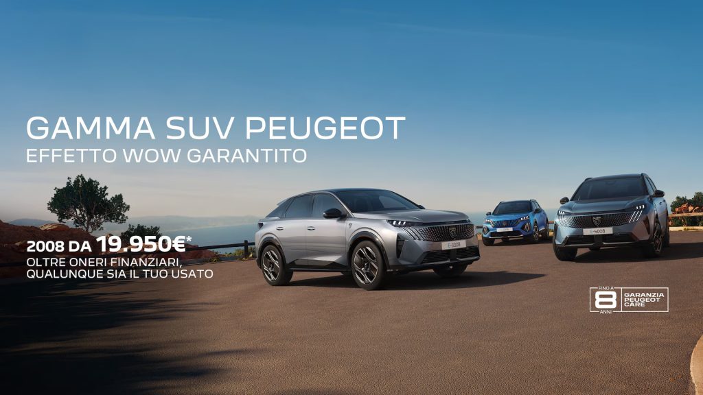 Gamma SUV Peugeot da 17.750€
